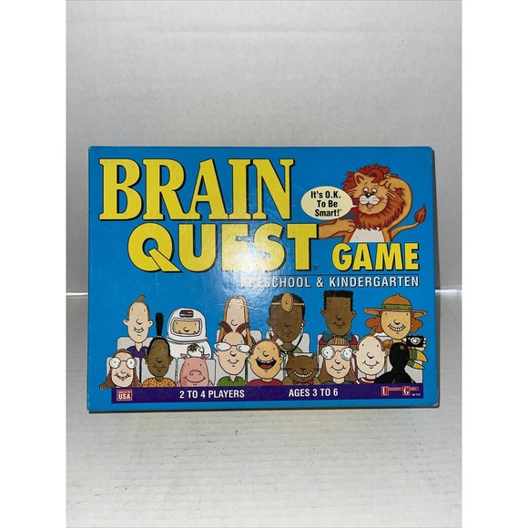 BRAIN QUEST BOARD GAME PRESCHOOL & KINDERGARTEN Ages (3-6) 2-4 Players - Picture 5 of 6